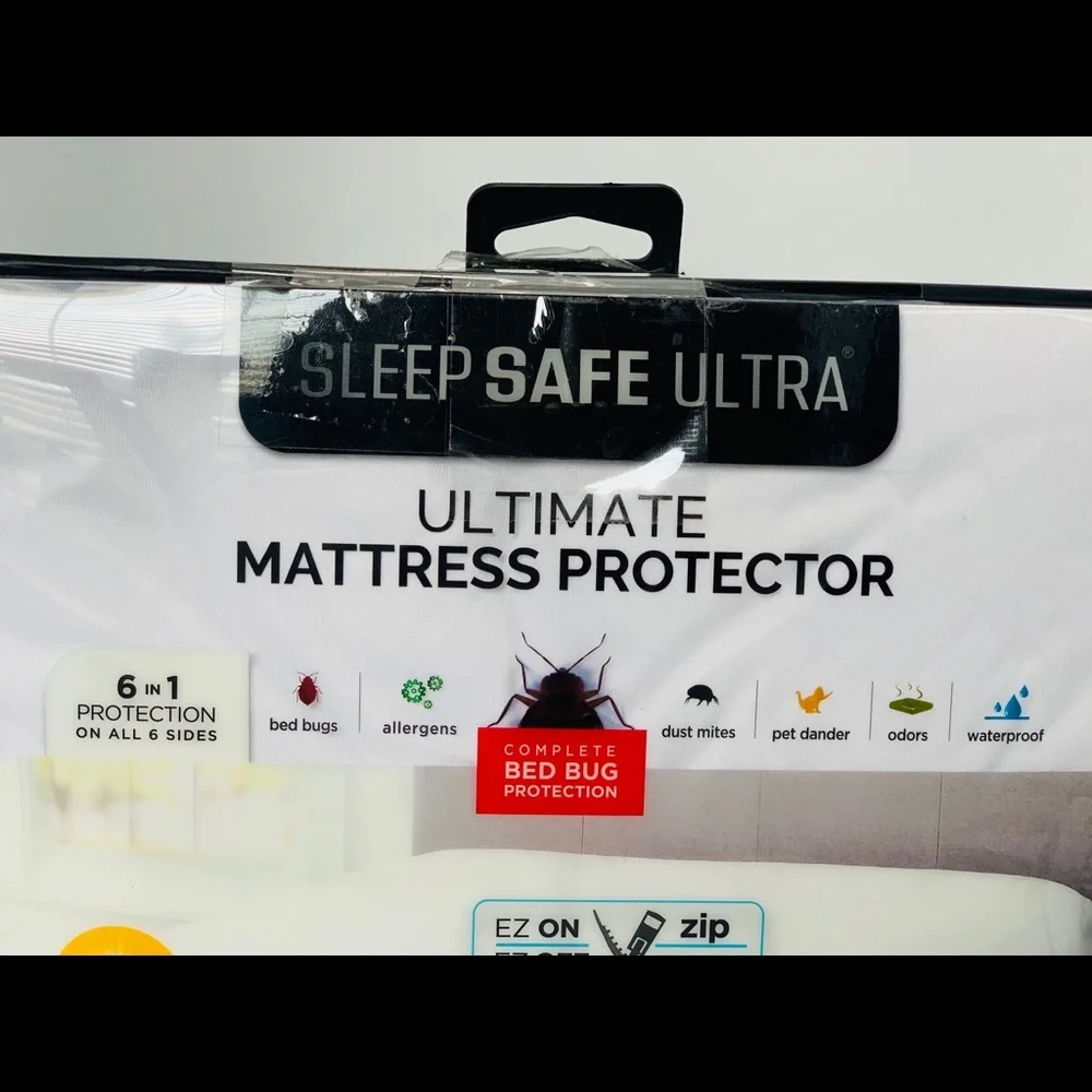 Sleep Safe Ultra Ultimate Mattress Protector - Twin - 39”x75” - Open Box